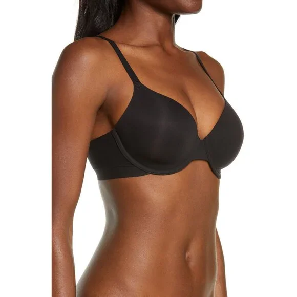 🆕 WACOAL Comfort First Underwire T-Shirt Bra 34D Black #853339 - Picture 3 of 9